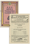 Moe Howard Personally Owned Lot of Theater Programs from 1929-1932 Promoting Howard, Fine & Howard Acts, Even Listing Moe as ''Harry Howard''