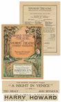 Moe Howard Personally Owned Lot of Theater Programs from 1929-1932 Promoting Howard, Fine & Howard Acts, Even Listing Moe as ''Harry Howard''