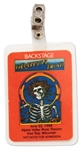 Grateful Dead Backstage Pass from the 22 June 1988 Show in Wisconsin