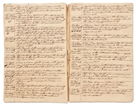 Early 19th Century Whaling Logbook -- Daily Logbook Covers an Expedition Lasting from October 1824 - April 1826
