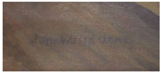 John Wells James Painting in His Signature Impressionist Style