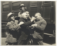 Moe Howard Personally Owned 10 x 8 Matte Photo From the 1936 Three Stooges Film A Pain in the Pullman -- Very Good Plus Condition