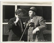 Moe Howard Personally Owned 10 x 8 Glossy Photo From the 1937 Three Stooges Film Playing the Ponies -- Very Good Plus Condition