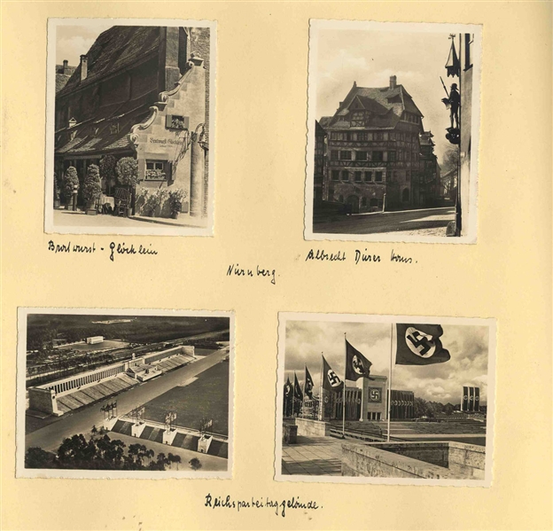 WWII German Luftwaffe Rare Photograph Album -- 189 Photos With Captions