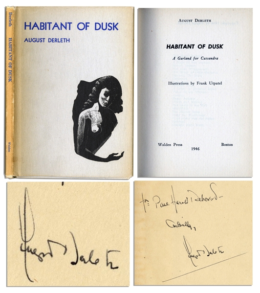 August Derleth ''Habitant of Dusk'' Limited Edition Signed