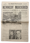 23 November 1963 Edition of The Fort Worth Star-Telegram Newspaper -- KENNEDY MURDERED