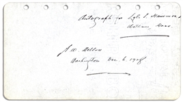Andrew Mellons Signature as Secretary of the Treasury