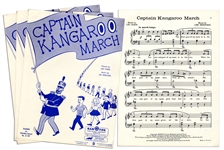 Bob Keeshan Personally Owned Captain Kangaroo Sheet Music -- Lot of 3 of Captain Kangaroo March