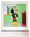 Al Capp Signed Lil Abner Artists Proof Lithograph, Featuring Mammy Yokum -- Signed Al Capp 74 & EA 11/20 -- Measures 23.75 x 25.75 -- Staining to Border; Very Good Condition