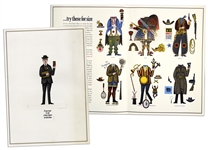 Robert Keeshan Personally Owned Advertising Piece From CBS in 1961 -- Paper Doll Set With Costumes
