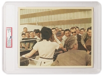 Original 10 x 8 Photo of John and Jackie Kennedy Taken by Cecil W. Stoughton in Houston the Day Before the Assassination -- Encapsulated & Authenticated by PSA as Type I Photograph