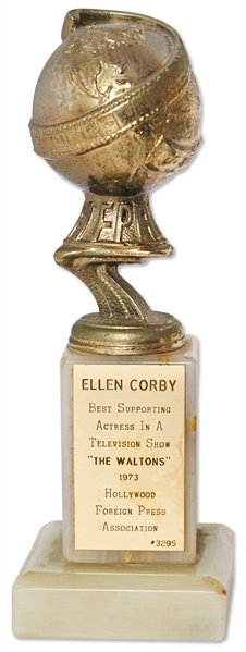 Golden Globe Awarded to Ellen Corby in 1973 for Best Supporting Actress for the Very Popular TV Show ''The Waltons''