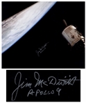James McDivitt Signed 20 x 16 Photo From the Apollo 9 Mission
