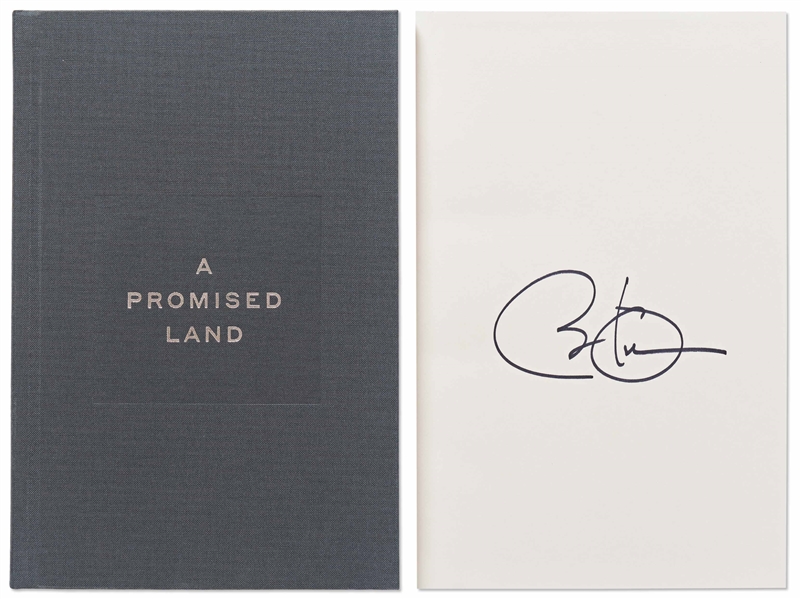 Barack Obama Signed Deluxe First Edition of A Promised Land