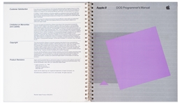 Steve Wozniak Signed Copy of the Apple II DOS Programmer's Manual from 1982 -- With PSA/DNA COA