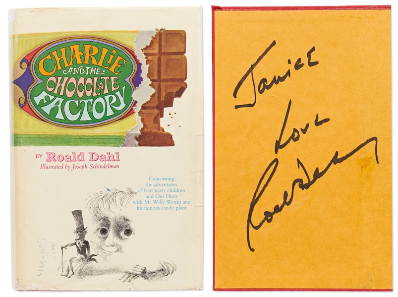 Roald Dahl Signed First Edition of Charlie and the Chocolate Factory in Original Dust Jacket