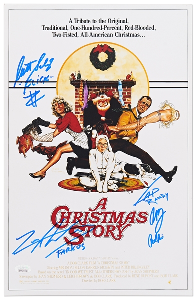 A Christmas Story Cast-Signed 11 x 14 Photo -- With JSA COA