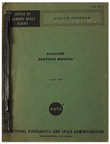 NASA Manual Titled ''Apollo Program / Facilities Drafting Manual'' Published by the Office of Manned Space Flight in July 1964