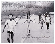 Kim Phuc Napalm Girl 20 x 16 Photo Signed with Her Description of the Event