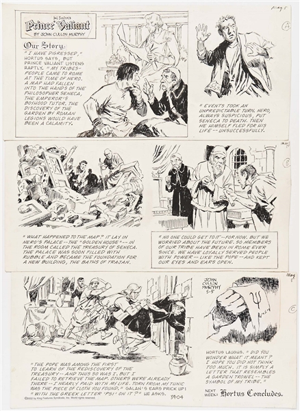 John Cullen Murphy ''Prince Valiant'' Sunday Comic Strip Original Artwork -- #3404 Dated 5 May 2002