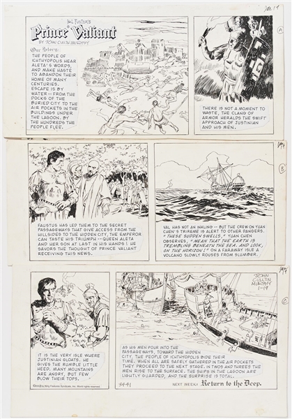 John Cullen Murphy ''Prince Valiant'' Sunday Comic Strip Original Artwork -- #3441 Dated 19 January 2003