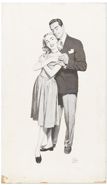 John Cullen Murphy Large Original Artwork, Circa 1950s for a Magazine