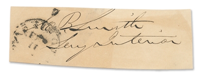 Caleb Smith Signature -- Abraham Lincolns Secretary of the Interior