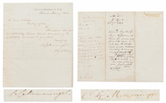 Charles Memminger Civil War Letter Signed on CSA Treasury Department Letterhead