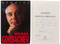 Mikhail Gorbachev Signed First Edition of Memoirs