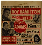 Roy Hamilton and The Drifters Concert Poster From 1954