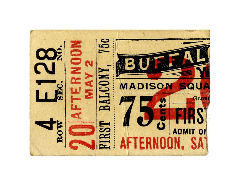 Ticket to Buffalo Bill Codys Wild West Show