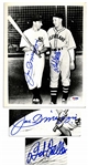 8 x 10 Signed Photo by Baseball Greats Joe DiMaggio and Bob Feller -- With PSA/DNA COA