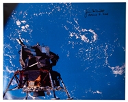 James McDivitt Signed 20'' x 16'' Photo of the Apollo 9 Lunar Module