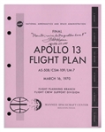 Fred Haise Signed Copy of the Apollo 13 Flight Plan -- Also With the Famous Mission Quote ''...Houston, we've had a problem here!...''