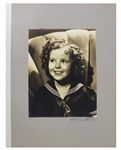 Shirley Temple Personally Owned Photo From Heidi -- Large Portrait Signed by Photographer George Hurrell on Mat