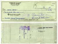 Scarce Holograph Check Signed Three Times by Barack Obama -- Paid to Himself in 1995 for Volunteer Expense/Reimbursement