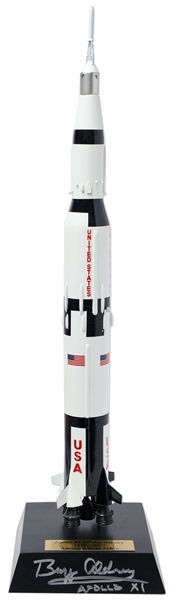 Buzz Aldrin Signed Apollo Saturn V Rocket Model