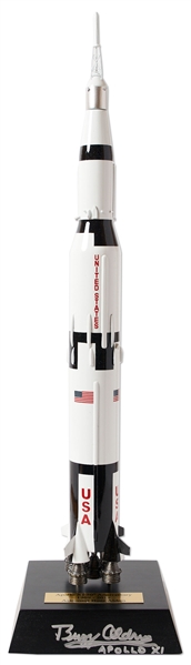 Buzz Aldrin Signed Apollo Saturn V Rocket Model