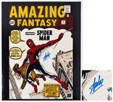 Stan Lee Signed 16 x 20 Photo of the First Appearance of Spider-Man