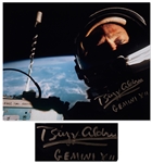 Buzz Aldrin Signed 10 x 8 Selfie Photo
