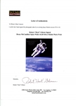 Astronaut Robert ''Hoot'' Gibson Signed 16'' x 20'' Photo of the First Untethered Spacewalk During STS-41-B