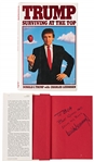 Donald Trump Signed First Edition of His Book Surviving at the Top -- With PSA/DNA COA
