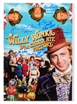 Willy Wonka Cast-Signed 12 x 17 Photo -- With Beckett COA for Eight Signatures