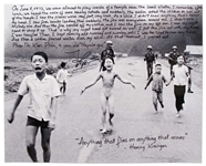 Kim Phuc Phan Thi Signed 20 x 16 Photo -- Napalm Girl, the Face of the Vietnam War, Here Gives Witness to Her Napalm Attack in Vietnam