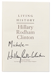 Hillary Clinton Signed Copy of ''Living History'' -- With PSA/DNA COA