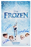 Frozen Cast-Signed 11 x 17 Poster Photo -- Signed by Director Jennifer Lee, Animators Rebecca Bresee and Lino DiSalvo, Actor Josh Gad & Producer Peter Del Vecho -- With PSA/DNA COA