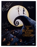 The Nightmare Before Christmas Cast-Signed 16 x 20 Poster Photo -- Signed by the Actors Who Voiced Jack Skellington, Sally & Oogie Boogie -- With Beckett COA