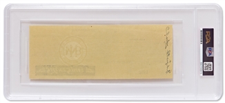 Jack Ruby Check Signed -- Encapsulated by PSA/DNA