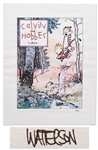 Bill Watterson Signed Limited Edition Lithograph of Calvin and Hobbes -- One of 1,000 Prints Sent to Newspaper Editors After Watterson Came Back From a 9 Month Sabbatical in 1992