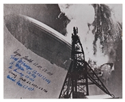 Hindenburg Survivors Signed 8 x 10 Photo